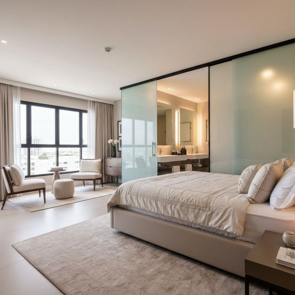 Suíte master do apartamento